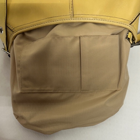 Vintage Coach Yellow Leather Bleecker Crossbody Shoulder Bag F13355 - Picture 11 of 16